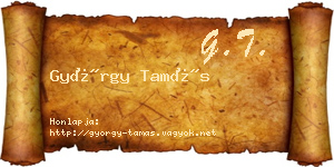 György Tamás névjegykártya
